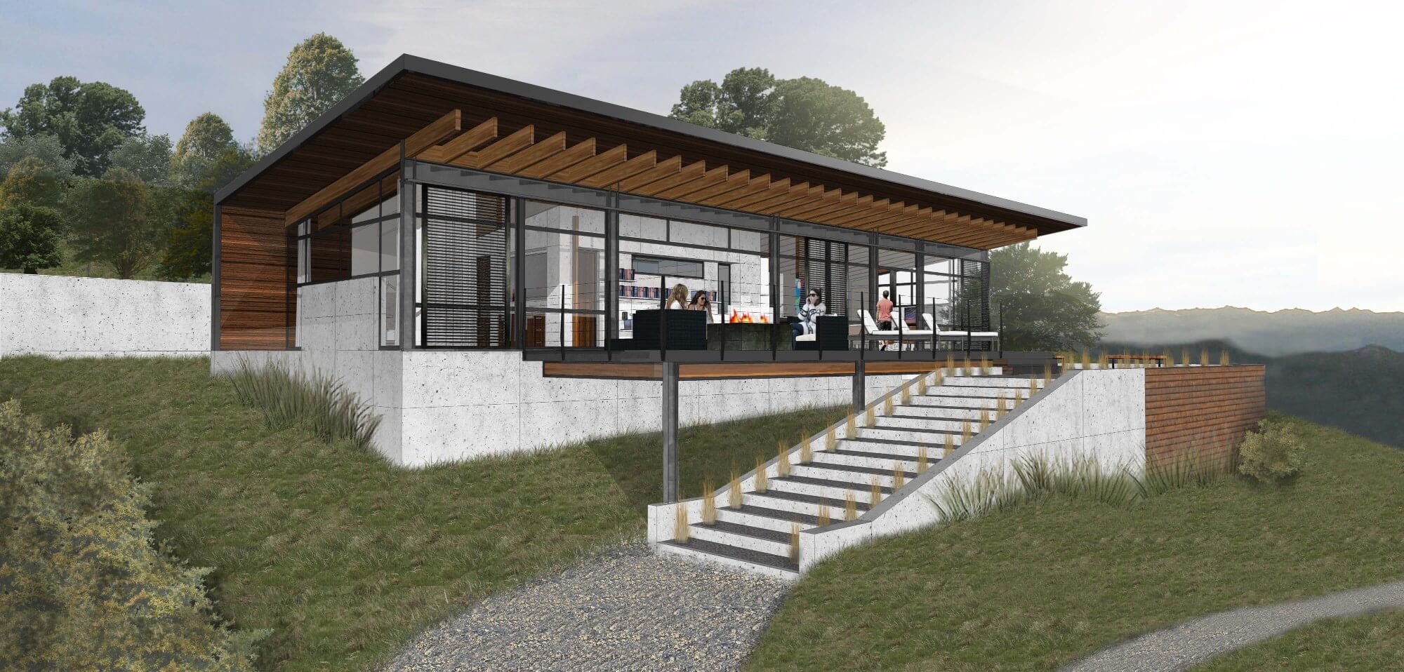Cliff View Residence Rendering 1